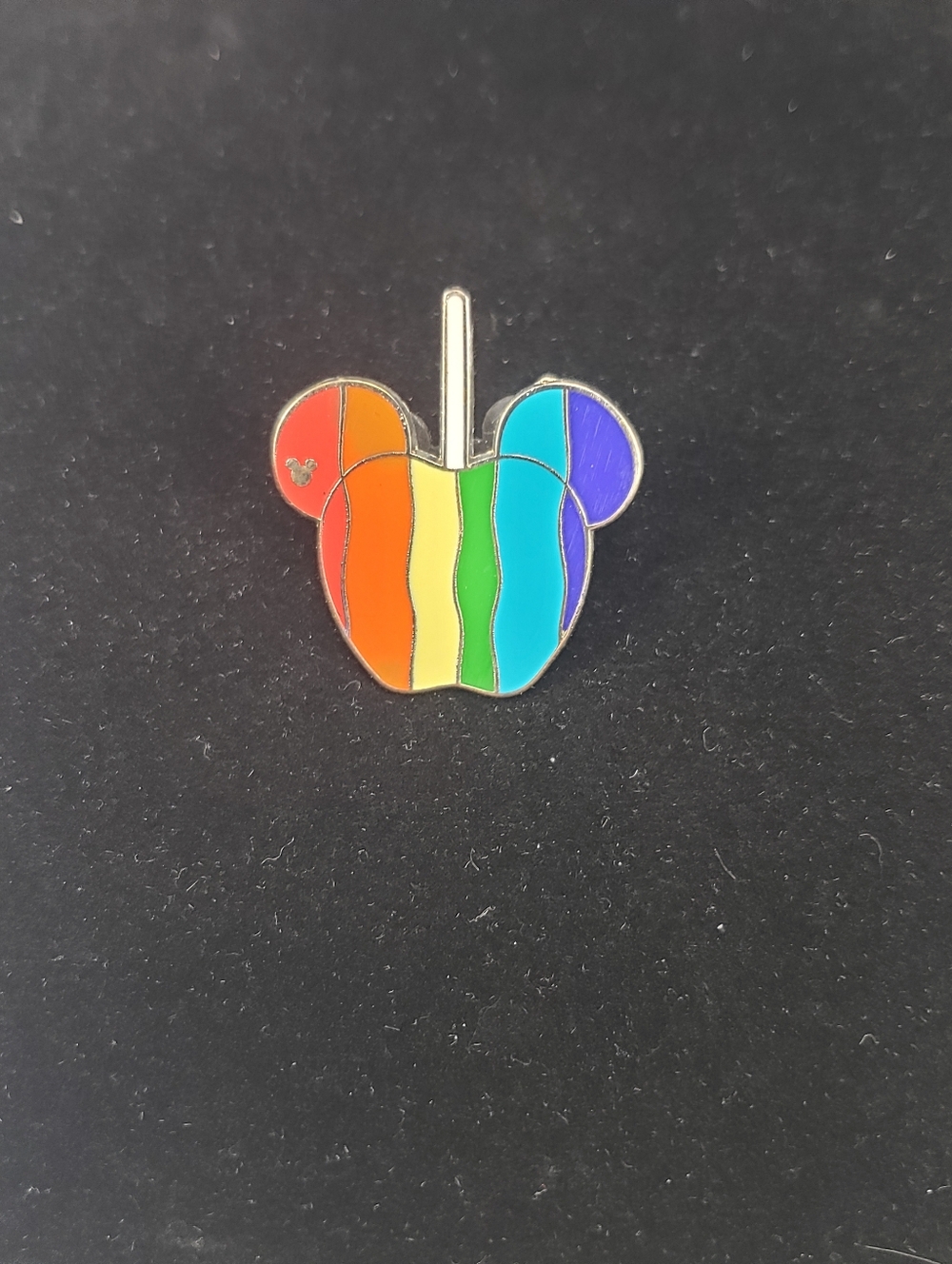 Disney Rainbow Mickey Candy Apple Pin